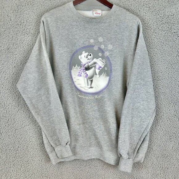 Vintage WInnie The Pooh Crewneck Sweatshirt Size Large - Capture the magic - Picture 1 of 6